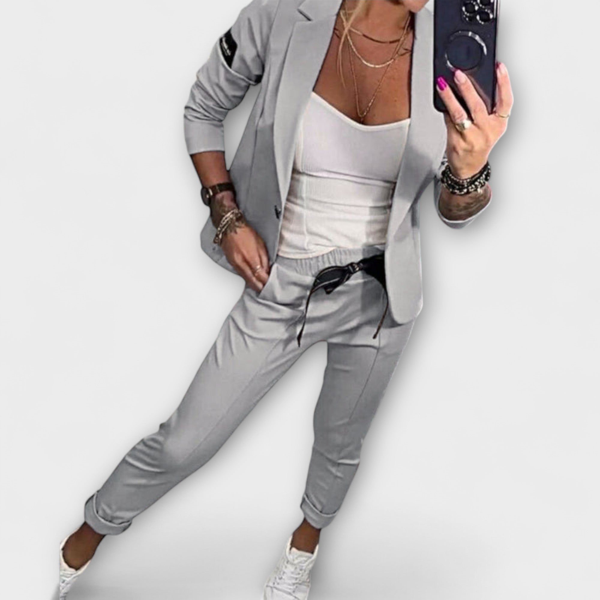 Malou | Coordinated Set of Top, Jacket, and Pants