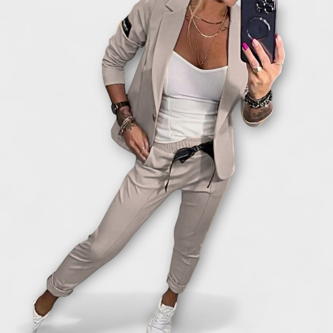 Malou | Coordinated Set of Top, Jacket, and Pants