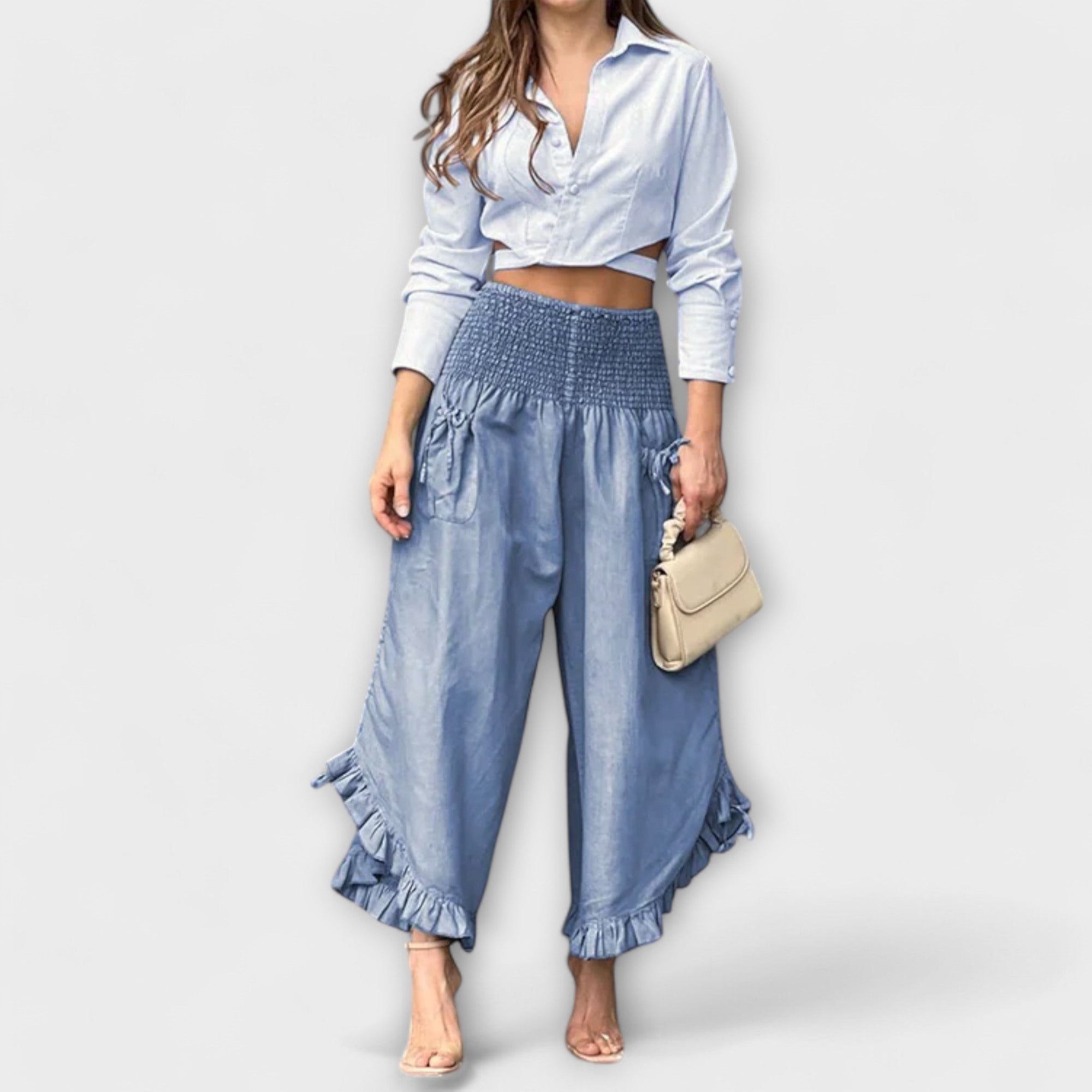 Jaya | Casual Linen Pants with Fashionable Pleats