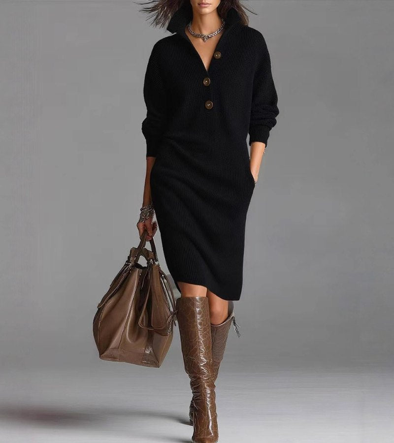 Damaris | Warm Knitted Dress