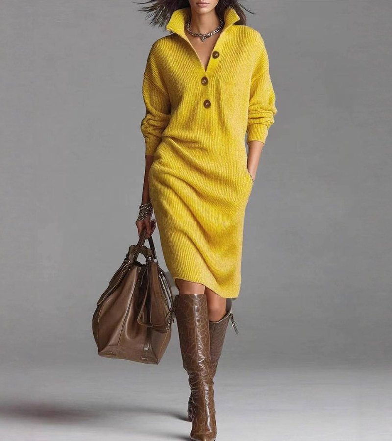 Damaris | Warm Knitted Dress