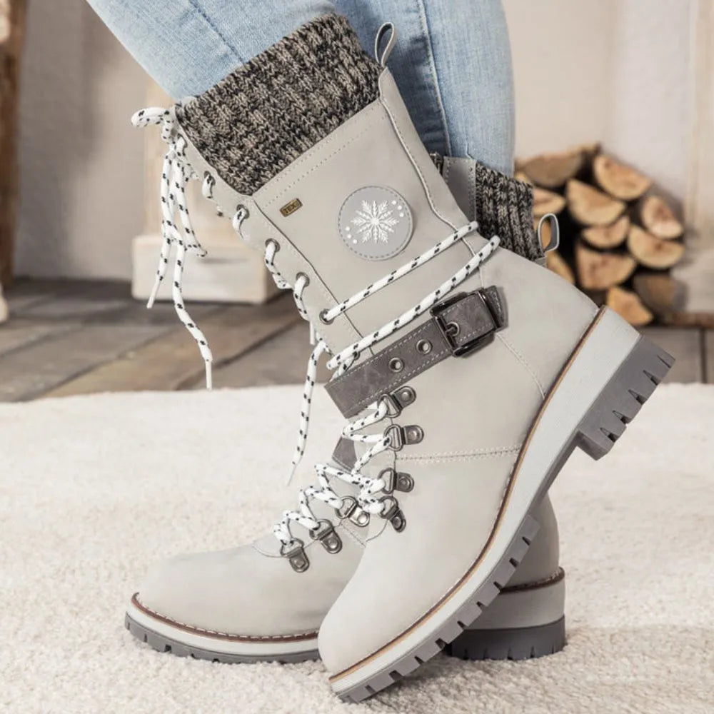 Carol | Women's Winter Lace-Up Snow Boots