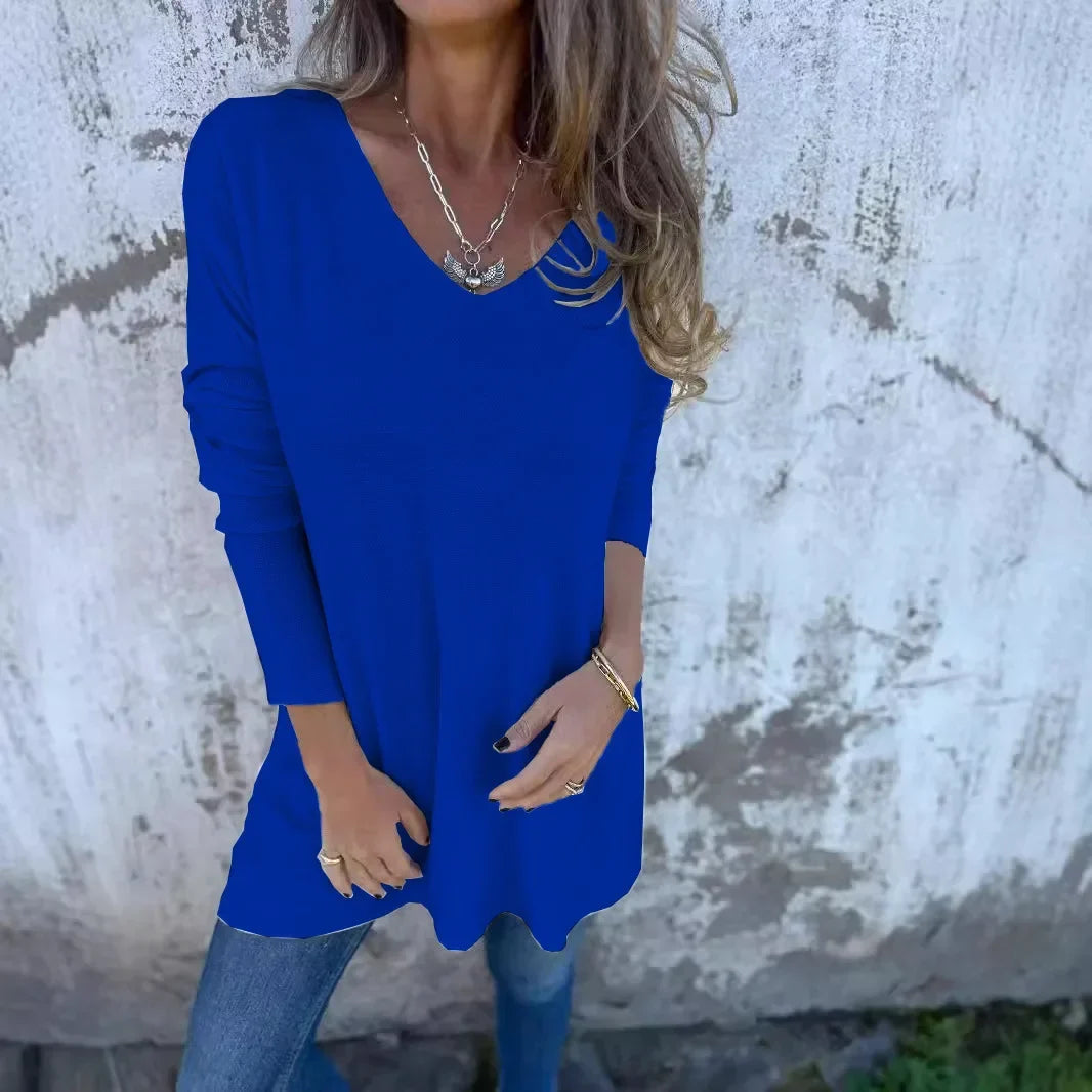 Kira | Relaxed V-Neck Knit Tunic