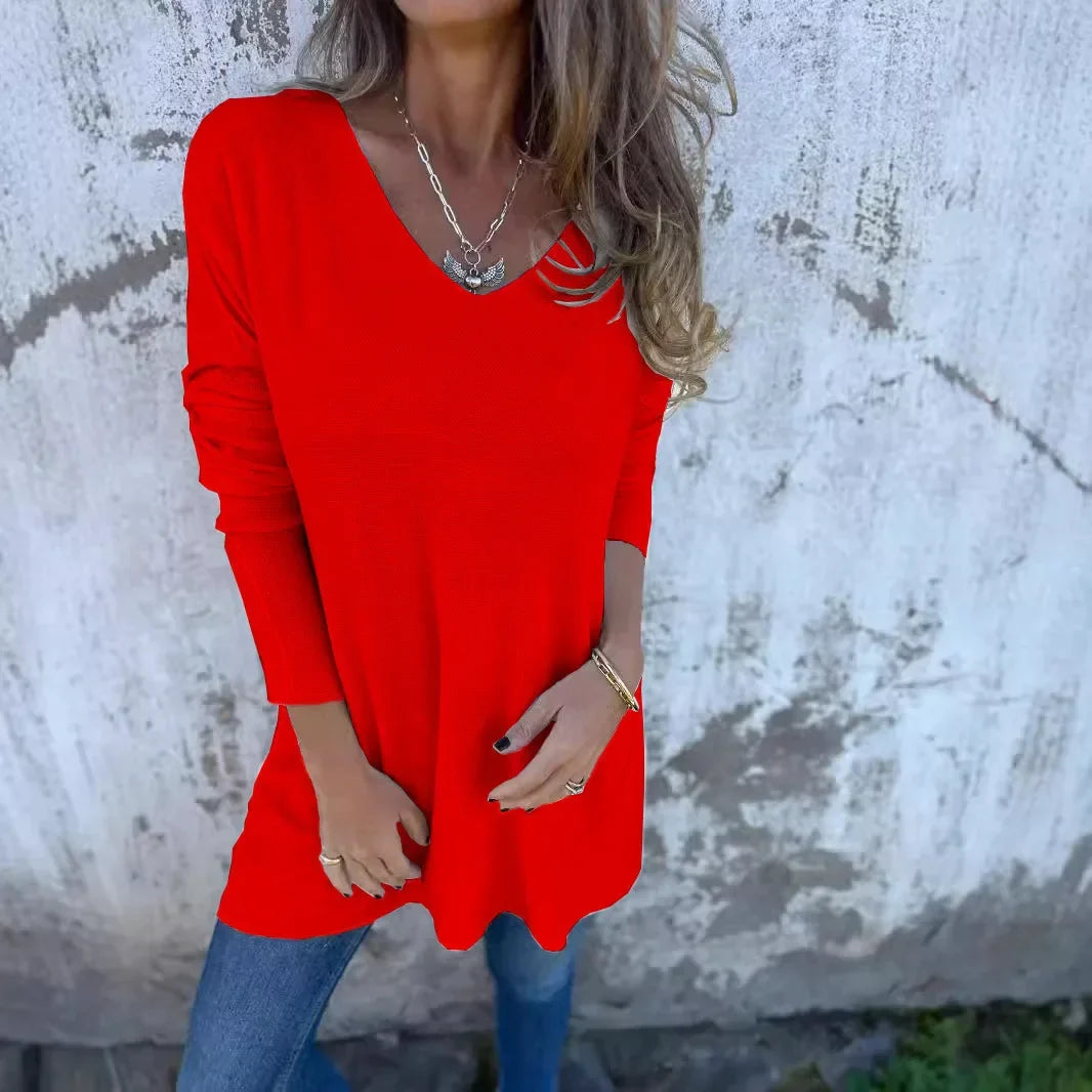 Kira | Relaxed V-Neck Knit Tunic