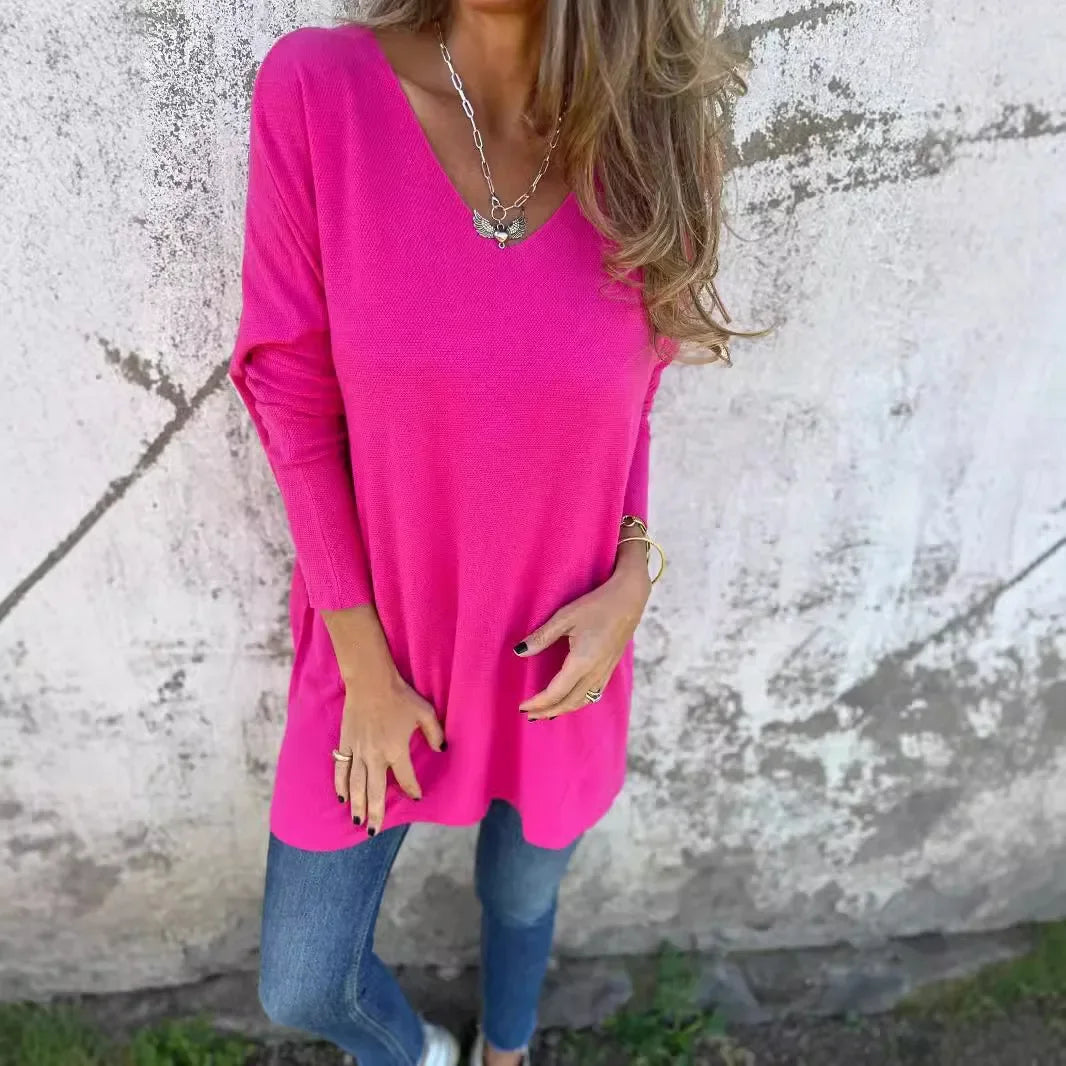 Kira | Relaxed V-Neck Knit Tunic