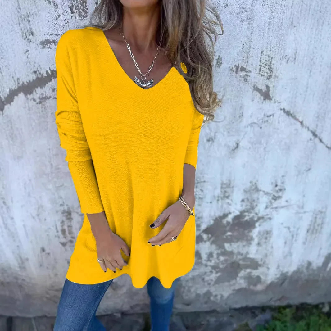 Kira | Relaxed V-Neck Knit Tunic