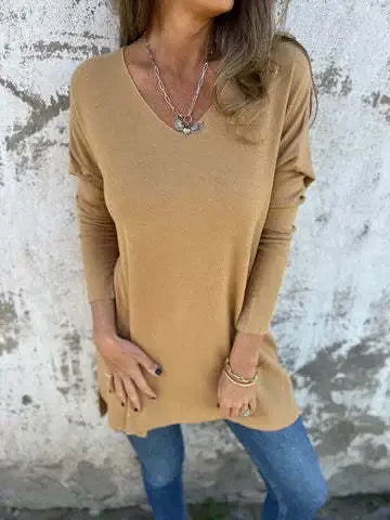 Kira | Relaxed V-Neck Knit Tunic