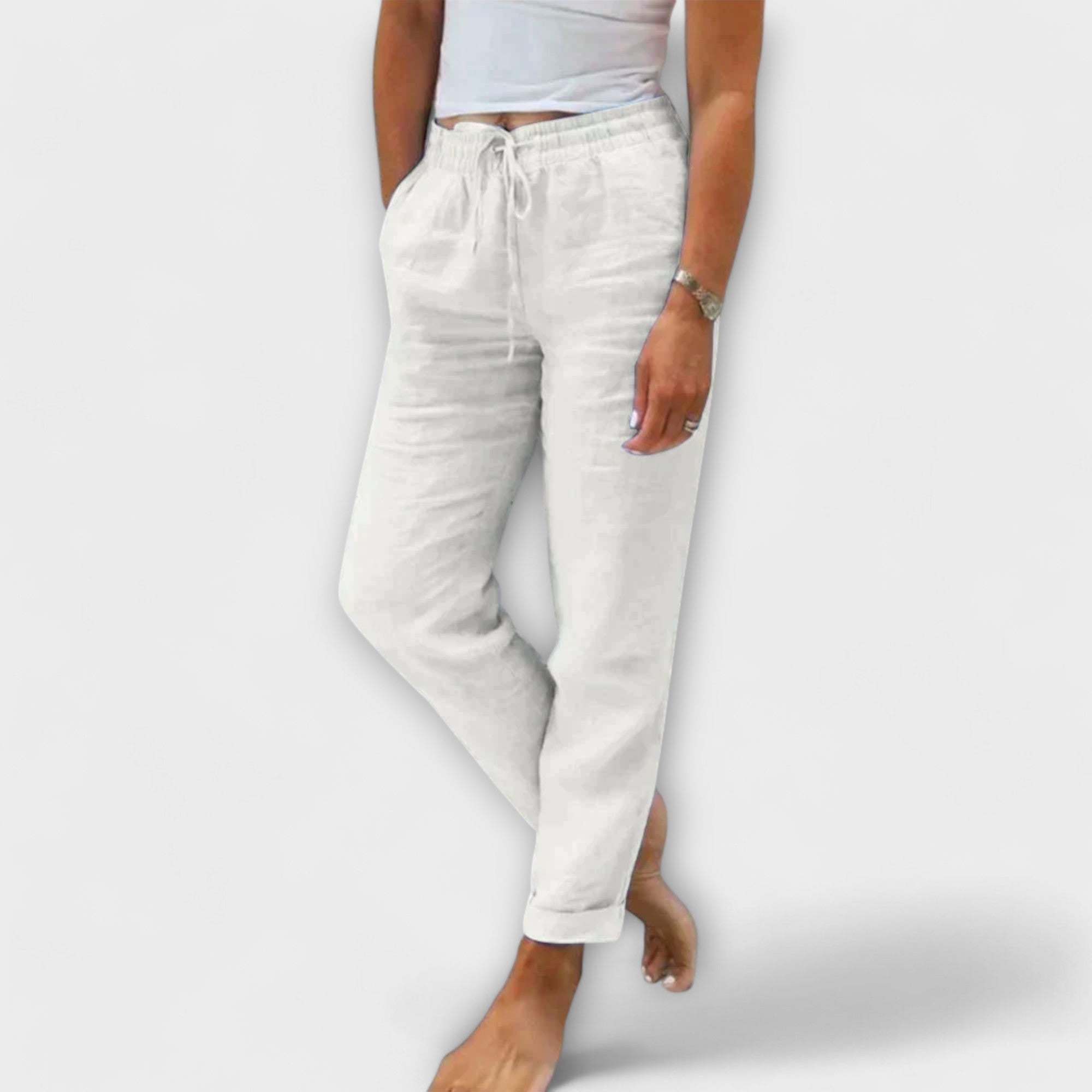 Stacy | Lightweight Linen Pants