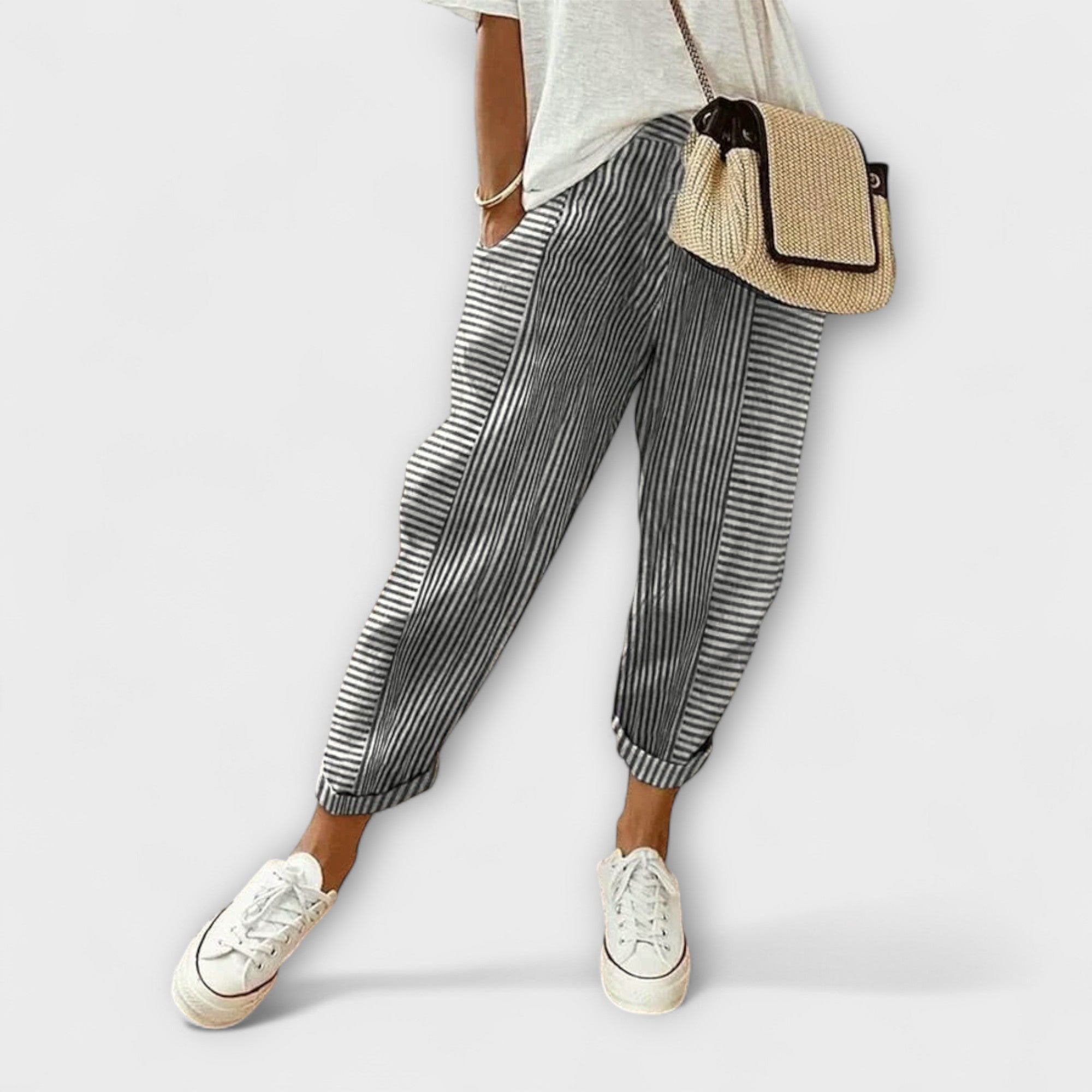 Sanne | Comfortable Striped Pants