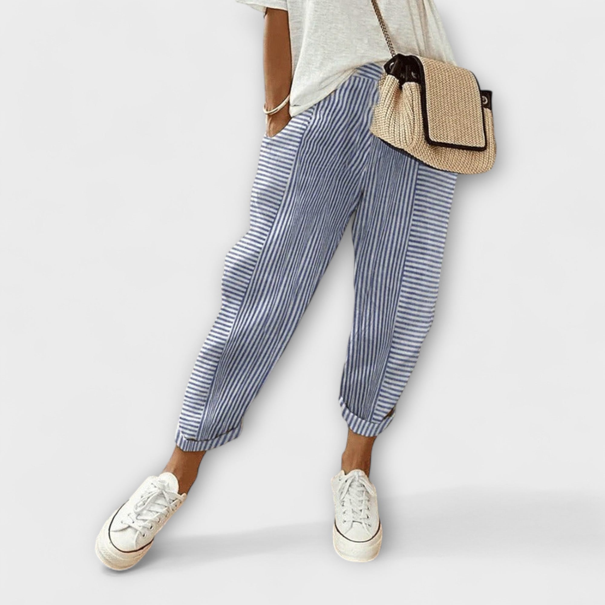 Sanne | Comfortable Striped Pants