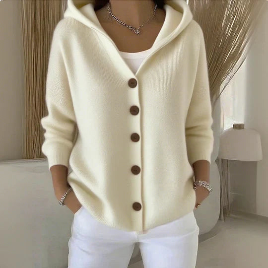 Felicia | Soft Hooded Knit Cardigan