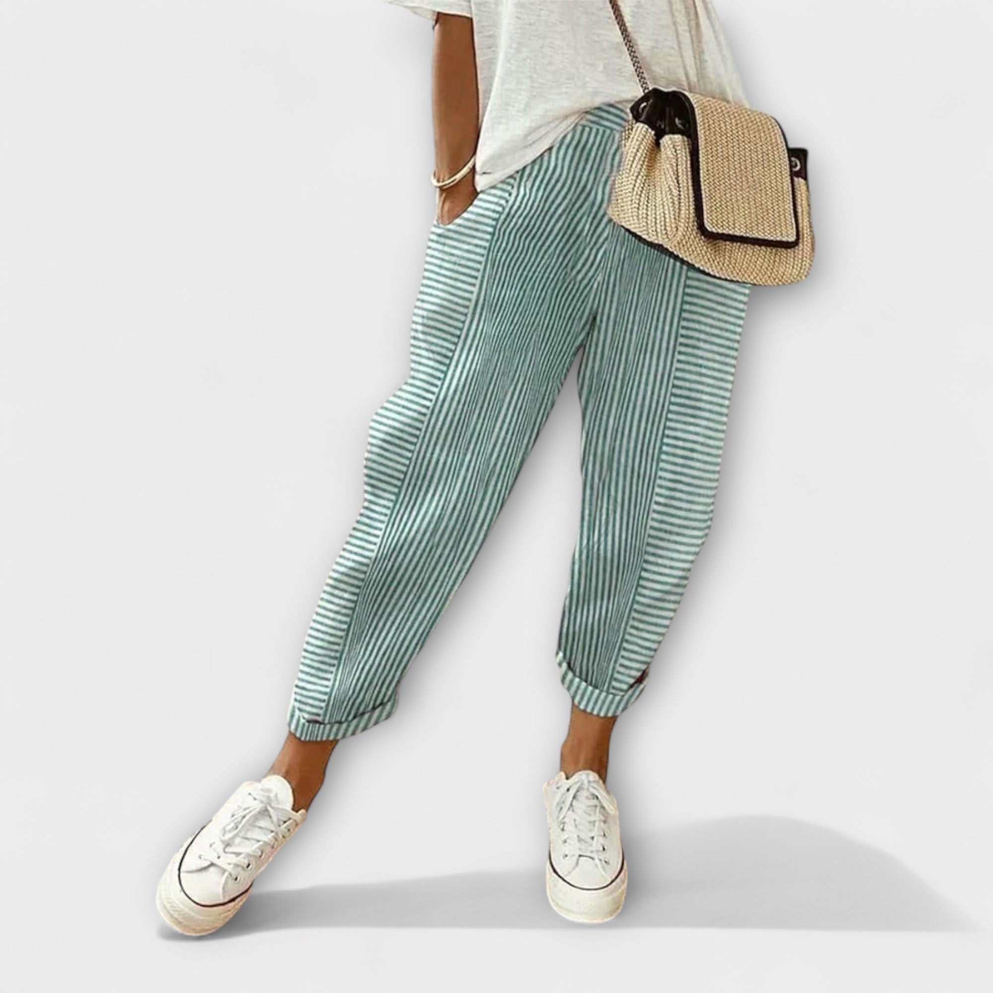 Sanne | Comfortable Striped Pants
