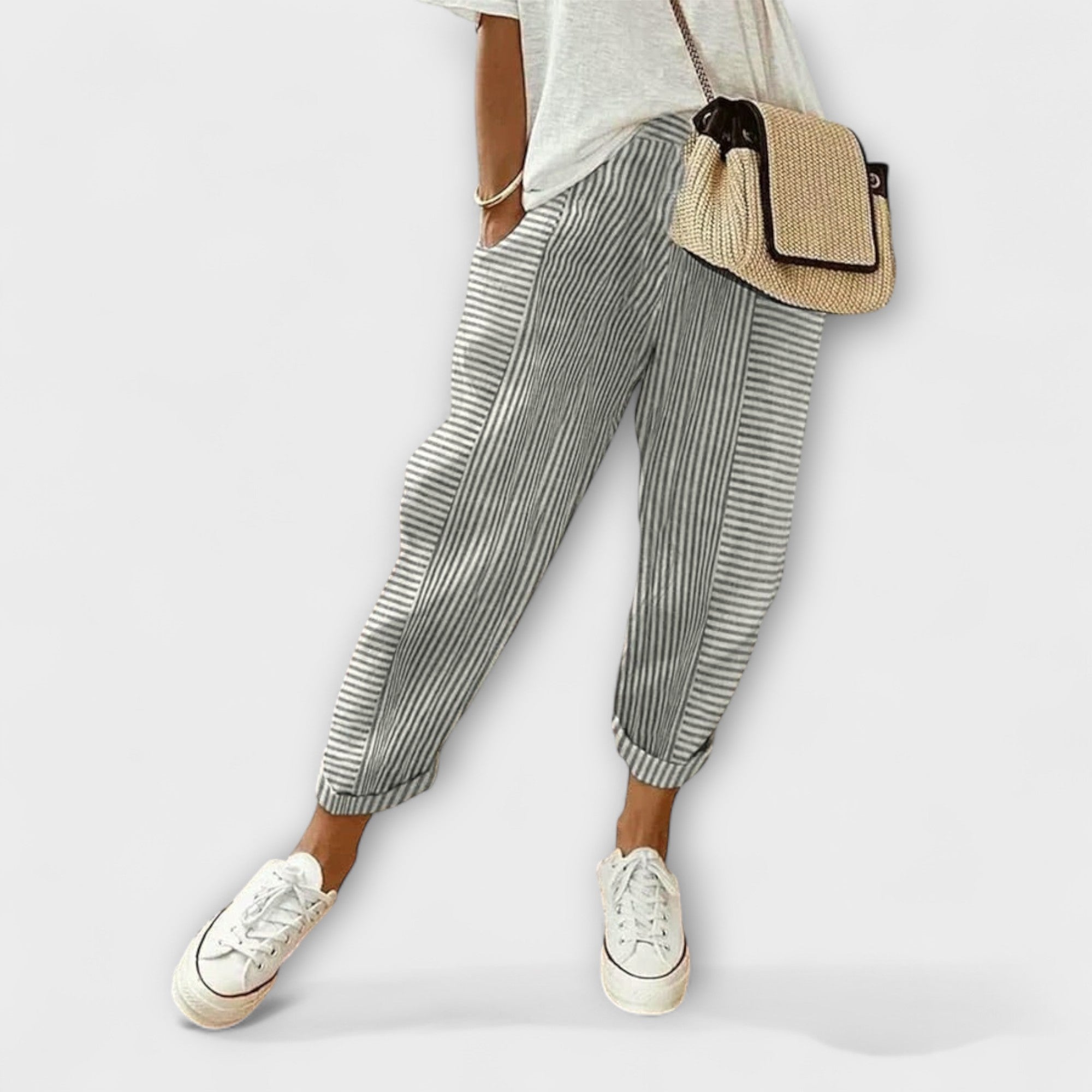 Sanne | Comfortable Striped Pants
