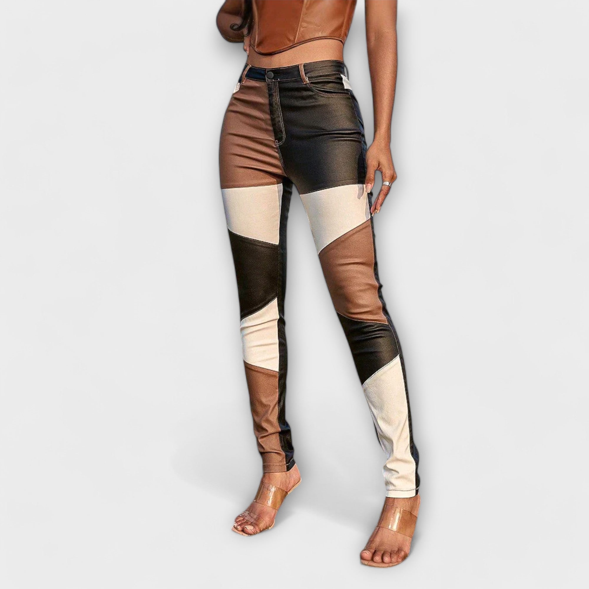 Calliope | Color Block Pattern Trousers
