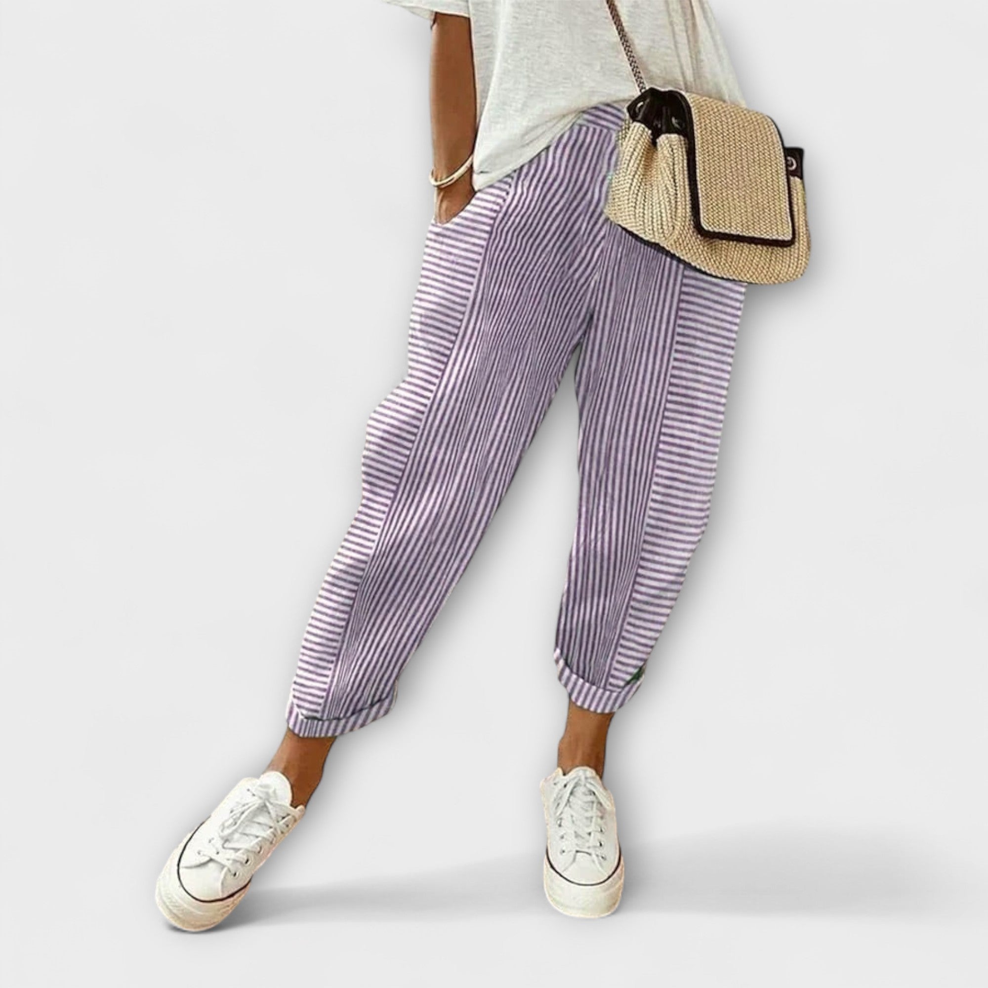 Sanne | Comfortable Striped Pants