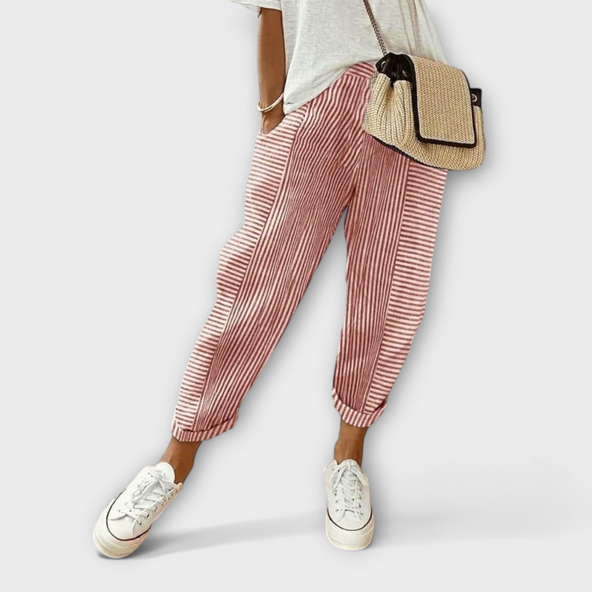 Sanne | Comfortable Striped Pants
