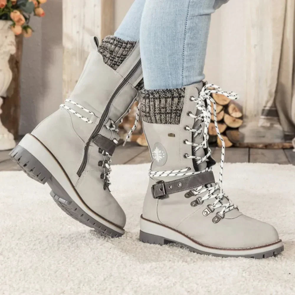 Carol | Women's Winter Lace-Up Snow Boots