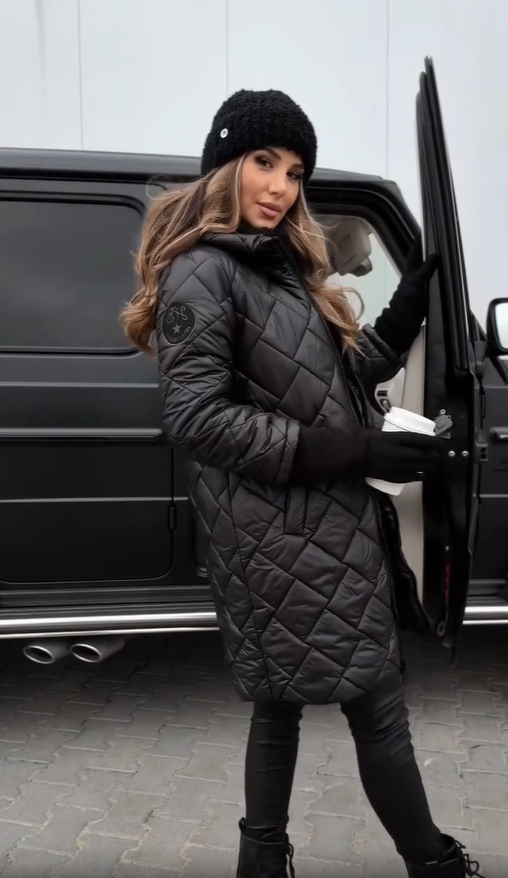 Aria | Stylish Quilted Down Jacket with Hood