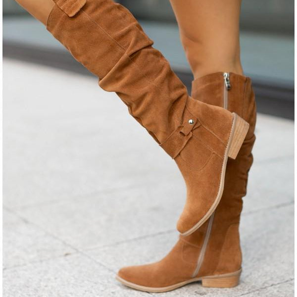 Nancy | Comfortable, Warm Suede Boots