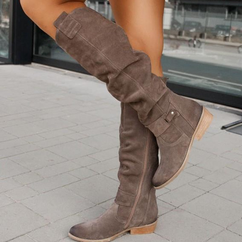 Nancy | Comfortable, Warm Suede Boots