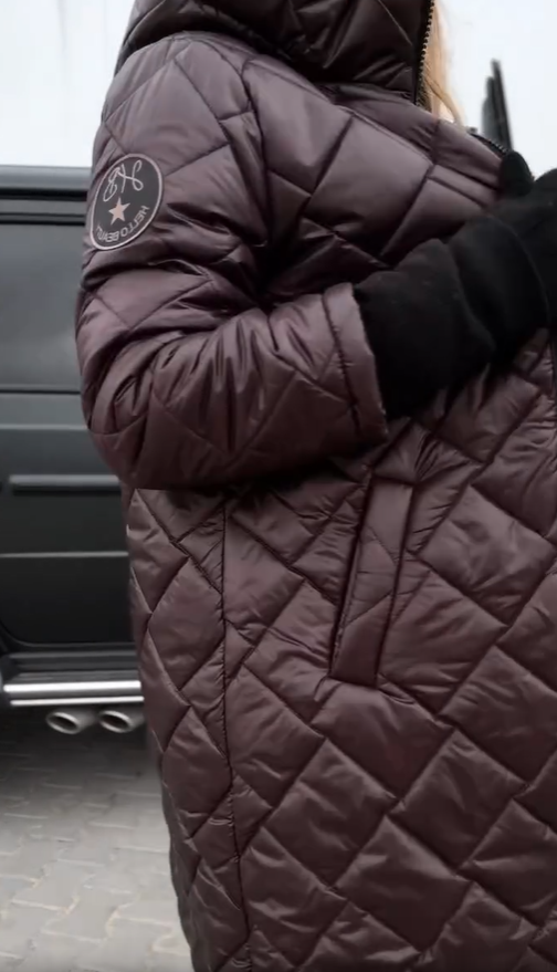 Aria | Stylish Quilted Down Jacket with Hood
