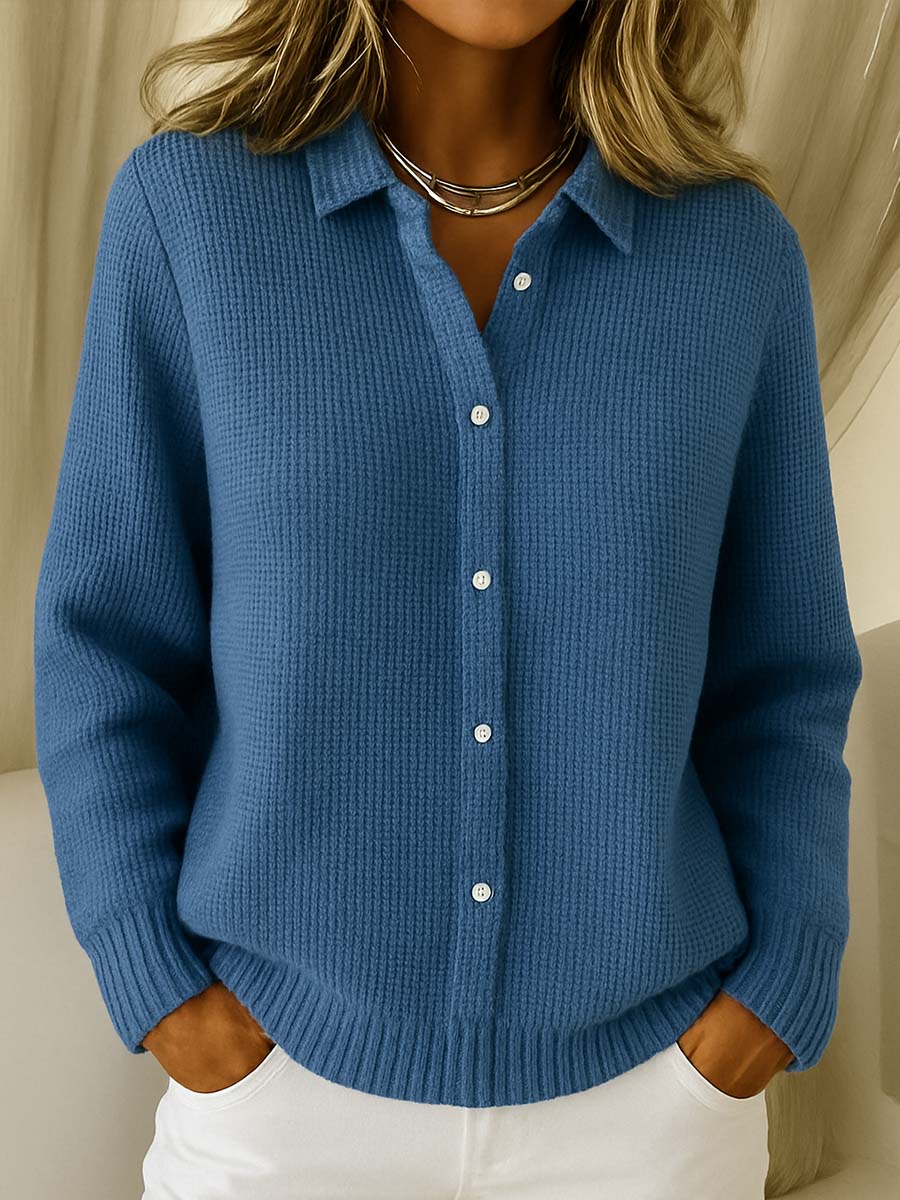 Laine | Classic Knit Button Cardigan