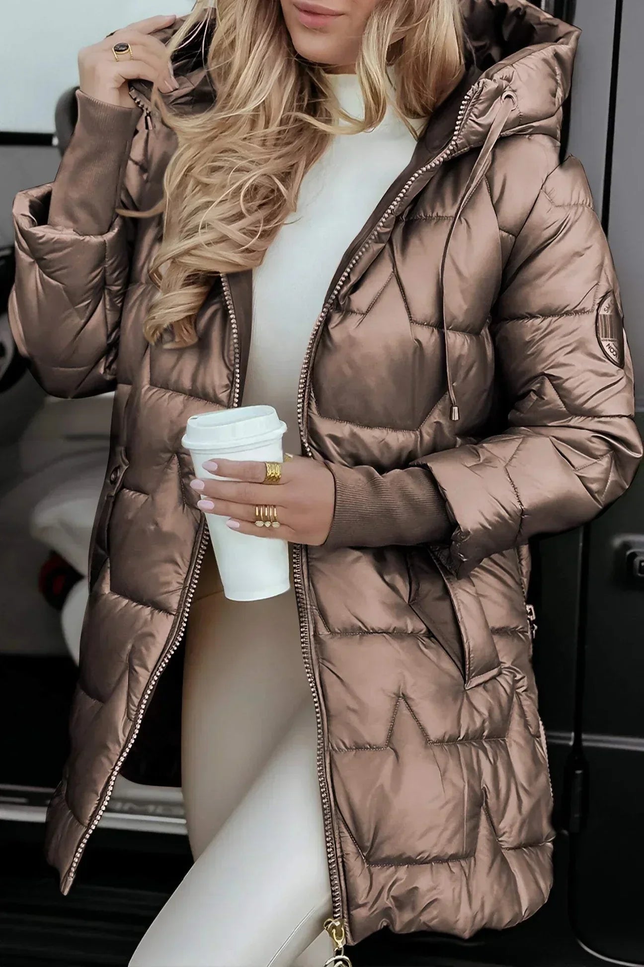 Naya | Elegant Winter Coat with Hood
